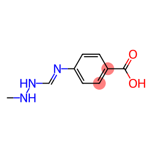 Benzoic acid, 4-[[(2-methylhydrazino)methylene]amino]- (9CI)