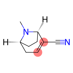 8-Azabicyclo[3.2.1]oct-2-ene-2-carbonitrile,8-methyl-,(1R,5S)-(9CI)