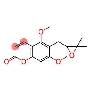 2H-1-Benzopyran-2-one, 6-[(3,3-dimethyl-2-oxiranyl)methyl]-5,7-dimethoxy-