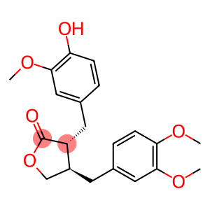 2(3H)-Furanone, 4-((3,4-dimethoxyphenyl)methyl)dihydro-3-((4-hydroxy-3-methoxyphenyl)methyl)-, (3R,4R)-