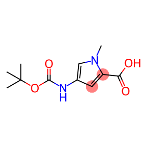 1H-Pyrrole-2-carboxylic acid, 4-[[(1,1-dimethylethoxy)carbonyl]amino]-1-methyl-