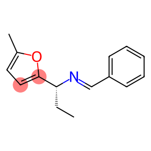 2-Furanmethanamine,alpha-ethyl-5-methyl-N-(phenylmethylene)-,(alphaR)-(9CI)