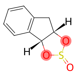 1,2-Indanylenesulfite,(C9H8O2)SO,cis-(6CI)