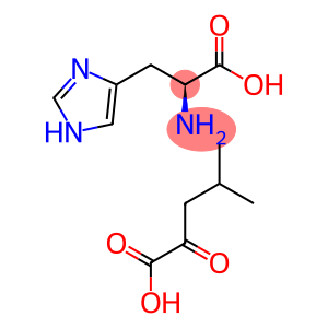 L-histidine mono(4-methyl-2-oxovalerate)
