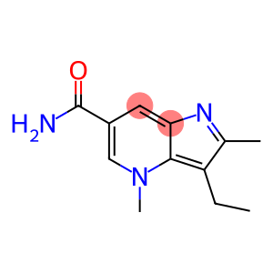 4H-Pyrrolo[3,2-b]pyridine-6-carboxamide, 3-ethyl-2,4-dimethyl-