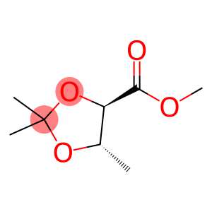 (2R,3S)-4-desoxy-2,3-O-isopropylidene-L-threonate de methyle, (4R)-trans-2,2,5-trimethyl-4-(methoxycarbonyl)-1,3-dioxolane, methyl (4R,5S)-2,2,5-trimethyl-1,3-dioxalane-4-carboxylate, methyl (4R,5S)-2,2,5-trimethyl-1,3-dioxolane-4-carboxylate, methyl (4R)-2,2,5-trimethyl[1,3]dioxolane-4-carboxylate, methyl (2R,3S)-dihydroxybutyrate acetonide