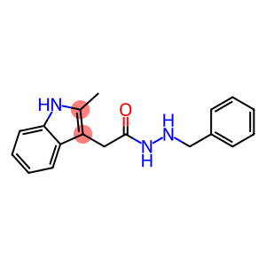 2-Methyl-1H-indole-3-acetic acid 2-(phenylmethyl)hydrazide