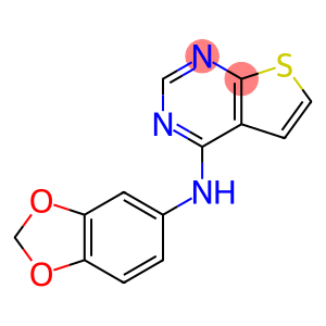Thieno[2,3-d]pyrimidin-4-amine, N-1,3-benzodioxol-5-yl-