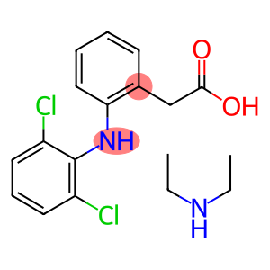 2-[(2,6-dichlorophenyl)amino]-benzeneacetic acid compd. with n-ethylethanamine