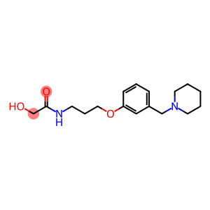 n-{3-[3-(1-piperidinylmethyl)phenoxy]propyl}hydroxyacetamide