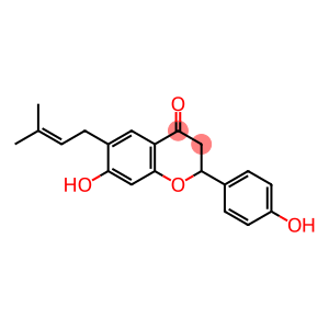 4H-1-Benzopyran-4-one, 2,3-dihydro-7-hydroxy-2-(4-hydroxyphenyl)-6-(3-methyl-2-buten-1-yl)-