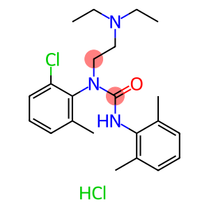 Urea, N-(2-chloro-6-methylphenyl)-N-[2-(diethylamino)ethyl]-N'-(2,6-dimethylphenyl)-, hydrochloride (1:1)