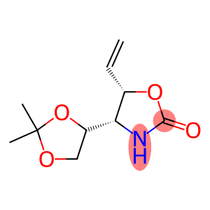 2-Oxazolidinone,4-[(4S)-2,2-dimethyl-1,3-dioxolan-4-yl]-5-ethenyl-,(4S,5S)-(9CI)