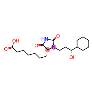 [R-(R*,R*)]-3-(3-cyclohexyl-3-hydroxypropyl)-2,5-dioxo-imidazolidine-4-heptanoic acid
