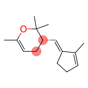 2H-Pyran,3,4-dihydro-2,2,6-trimethyl-3-[(E)-(2-methyl-2-cyclopenten-1-ylidene)methyl]-,(3S)-(9CI)