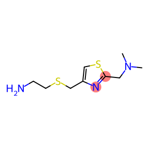2-Thiazolemethanamine, 4-(((2-aminoethyl)thio)methyl)-N,N-dimethyl-