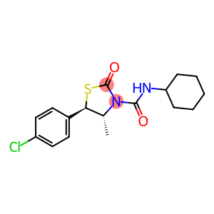 trans-5-(4-chlorophenyl)-n-cyclohexyl-4-methyl-2-oxo-3-thiazolidinecarboxamide