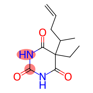 2,4,6(1H,3H,5H)-Pyrimidinetrione,5-ethyl-5-(1-methyl-3-butenyl)-(9CI)