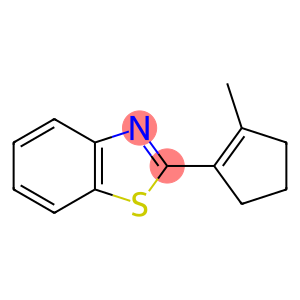 Benzothiazole, 2-(2-methyl-1-cyclopenten-1-yl)- (9CI)