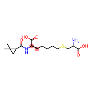 2-Heptenoic acid, 7-[(2-amino-2-carboxyethyl)thio]-2-[[(2,2-dimethylcyclopropyl)carbonyl]amino]-