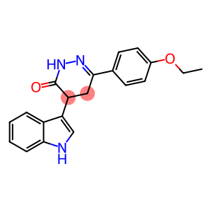 3-(4-ETHOXYPHENYL)-5-INDOL-3-YL-1H,4H,5H-1,2-DIAZIN-6-ONE