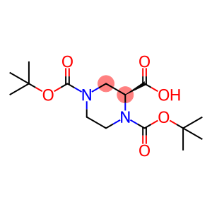 (S)-1-N-BOC-4-N-BOC-哌嗪-2-羧酸