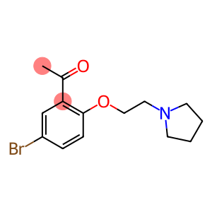 1-[5-bromo-2-(2-pyrrolidin-1-ylethoxy)phenyl]ethanone
