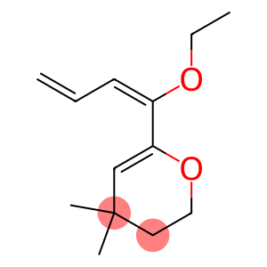 2H-Pyran,6-[(1E)-1-ethoxy-1,3-butadienyl]-3,4-dihydro-4,4-dimethyl-(9CI)