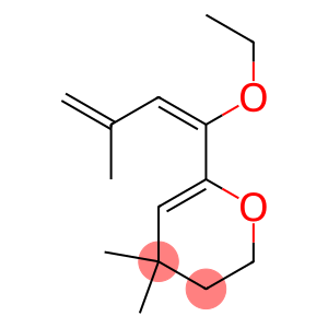 2H-Pyran,6-[(1E)-1-ethoxy-3-methyl-1,3-butadienyl]-3,4-dihydro-4,4-dimethyl-(9CI)