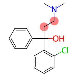 1-Phenyl-1-o-chlorophenyl-3-(dimethylamino)-1-propanol