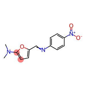 2-Furanamine,  N,N-dimethyl-5-[[(4-nitrophenyl)imino]methyl]-