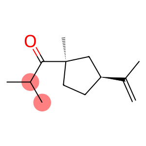1-Propanone,2-methyl-1-[(1R,3S)-1-methyl-3-(1-methylethenyl)cyclopentyl]-(9CI)