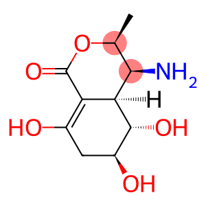 1H-2-Benzopyran-1-one,4-amino-3,4,4a,5,6,7-hexahydro-5,6,8-trihydroxy-3-methyl-,(3alpha,4alpha,4abta,5bta,6alpha)-(9CI)