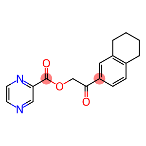 2-oxo-2-(5,6,7,8-tetrahydro-2-naphthalenyl)ethyl 2-pyrazinecarboxylate