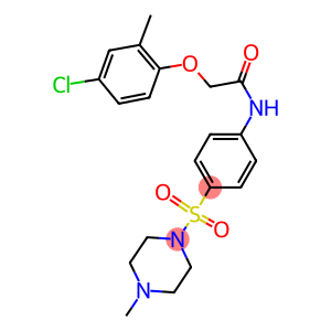 2-(4-chloro-2-methylphenoxy)-N-{4-[(4-methyl-1-piperazinyl)sulfonyl]phenyl}acetamide
