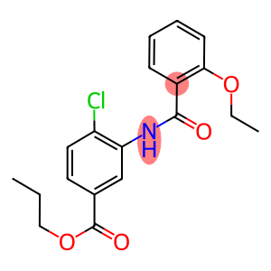 propyl 4-chloro-3-[(2-ethoxybenzoyl)amino]benzoate
