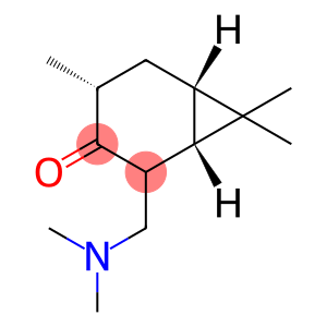 Bicyclo[4.1.0]heptan-3-one, 2-[(dimethylamino)methyl]-4,7,7-trimethyl-, [1S-(1alpha,4ba,6alpha)]- (9CI)
