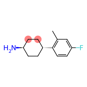 Cyclohexanamine, 4-(4-fluoro-2-methylphenyl)-, trans- (9CI)