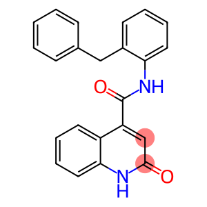4-Quinolinecarboxamide, 1,2-dihydro-2-oxo-N-[2-(phenylmethyl)phenyl]-