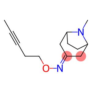 8-Azabicyclo[3.2.1]octan-3-one,8-methyl-,O-3-pentynyloxime(9CI)