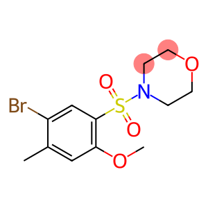 4-bromo-5-methyl-2-(4-morpholinylsulfonyl)phenyl methyl ether
