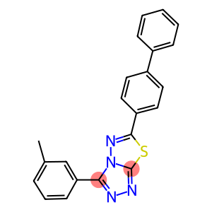 6-[1,1'-biphenyl]-4-yl-3-(3-methylphenyl)[1,2,4]triazolo[3,4-b][1,3,4]thiadiazole