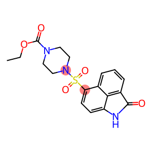 ethyl 4-[(2-oxo-1,2-dihydrobenzo[cd]indol-6-yl)sulfonyl]-1-piperazinecarboxylate