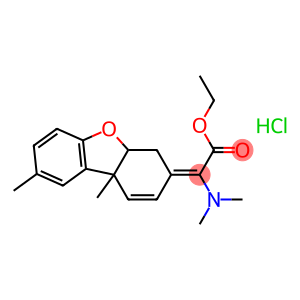 Acetic acid,2-(4a,9b-dihydro-8,9b-dimethyl-3(4H)-dibenzofuranylidene)-,2-(dimethylamino)ethyl ester, hydrochloride (1:1)