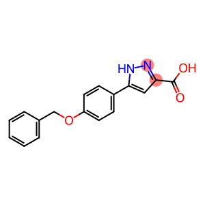 1H-Pyrazole-3-carboxylic acid, 5-[4-(phenylmethoxy)phenyl]-