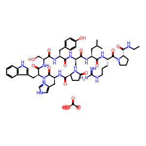 des-Gly(sup 10),(D-Ala(sup 6))-LHRH-ethylamide