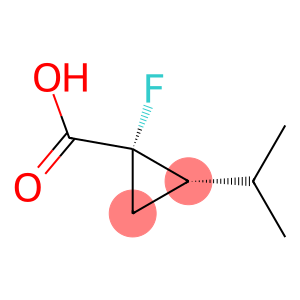 Cyclopropanecarboxylic acid, 1-fluoro-2-(1-methylethyl)-, trans- (9CI)