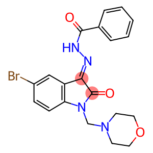 N'-[5-bromo-1-(4-morpholinylmethyl)-2-oxo-1,2-dihydro-3H-indol-3-ylidene]benzohydrazide