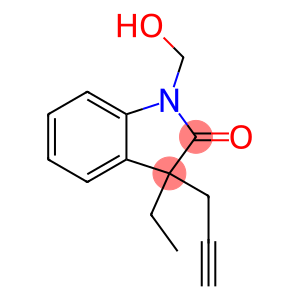2H-Indol-2-one,3-ethyl-1,3-dihydro-1-(hydroxymethyl)-3-(2-propynyl)-(9CI)