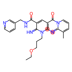 1-(3-ethoxypropyl)-2-imino-10-methyl-5-oxo-N-(pyridin-3-ylmethyl)dipyrido[3,4-c:1',2'-f]pyrimidine-3-carboxamide